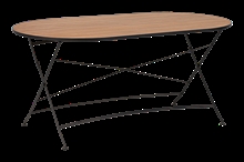 Brafab Brewer havebord - ovalt teak 